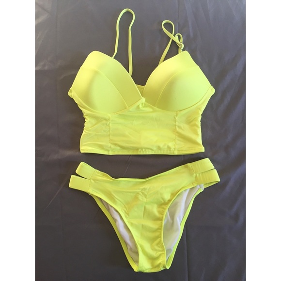 NEW! Neon Green Bikini - Picture 3 of 4